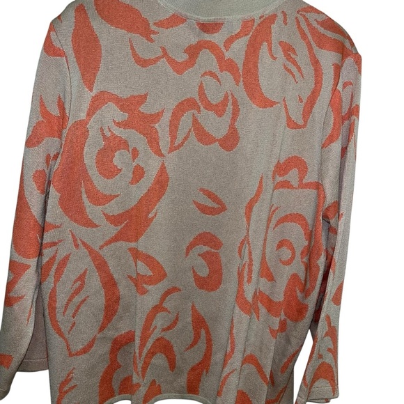 Ming Wang cardigan twinset two piece sweater jacket tank tan medium m - Picture 6 of 7